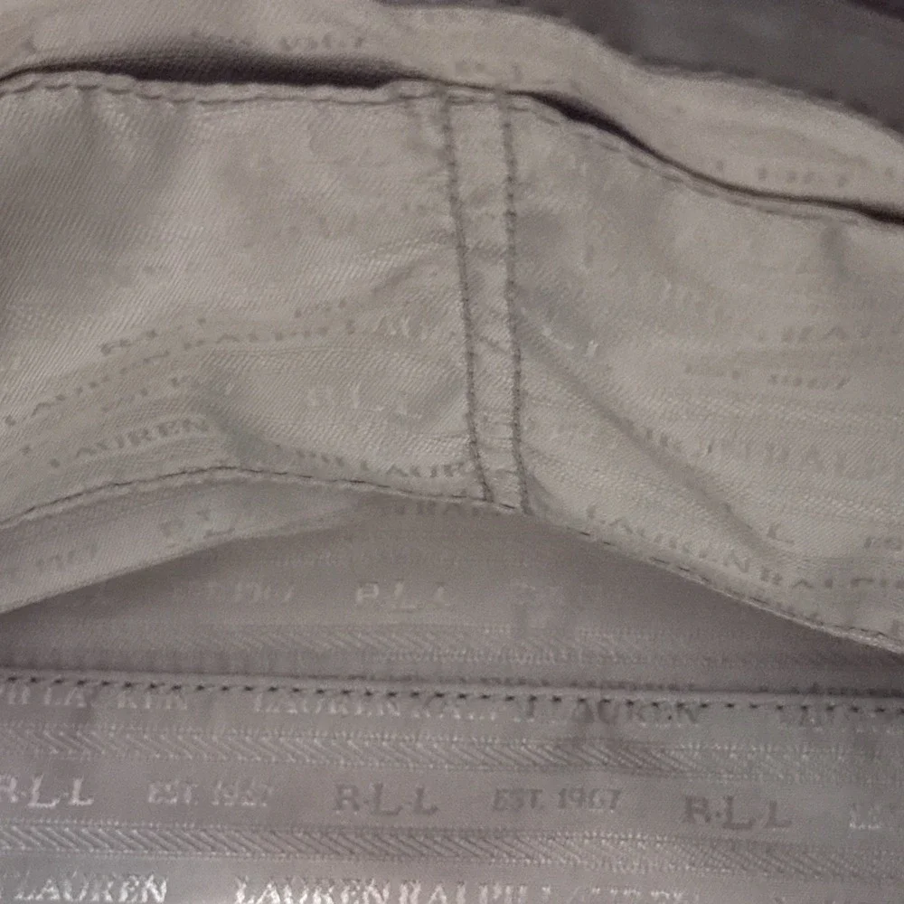 Lauren Ralph Lauren Bramfield Carlene Satchel Bag Beige Supple Leather‎ Gold HW